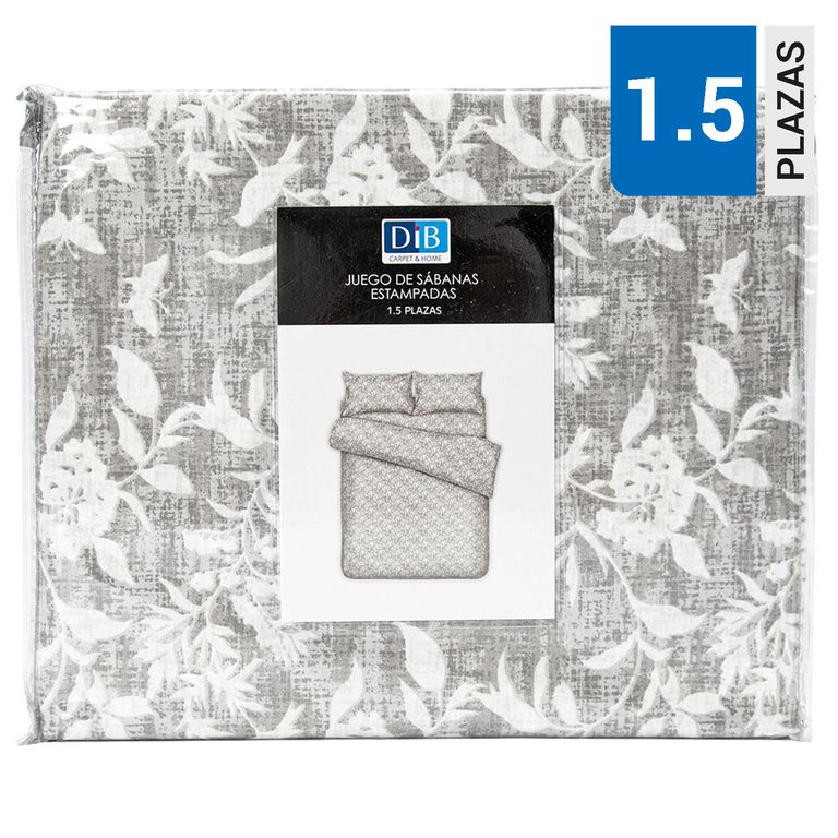 Sabanas Florales Gris