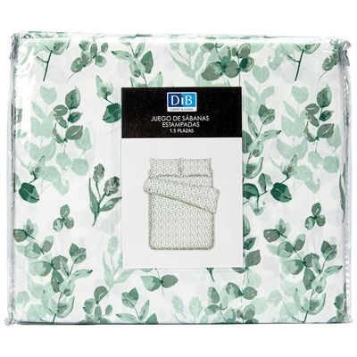 Imagen 2 del producto Sabanas Hojas Verde