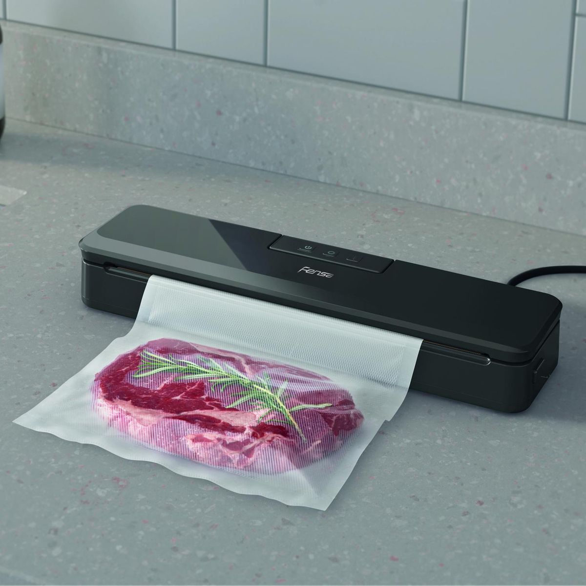 FENSA - Set Selladora al vacío + 10 bolsas para preservar VCFENSA01-20