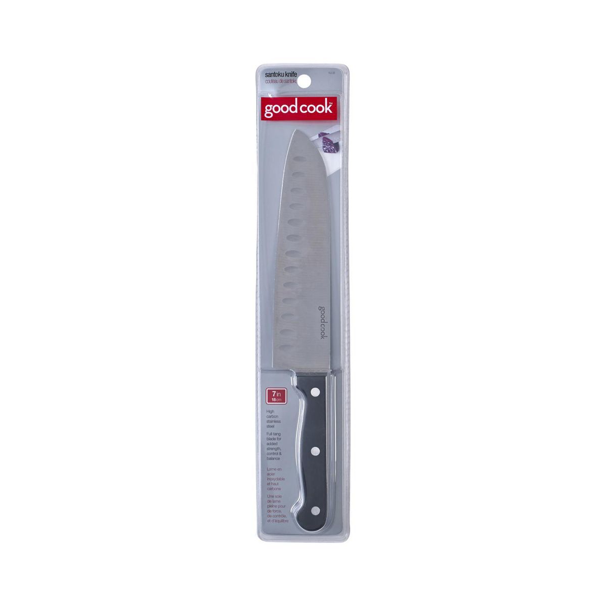GOOD COOK - Cuchillo Santoku Good Cook Inoxidable 17.5 cm Mango