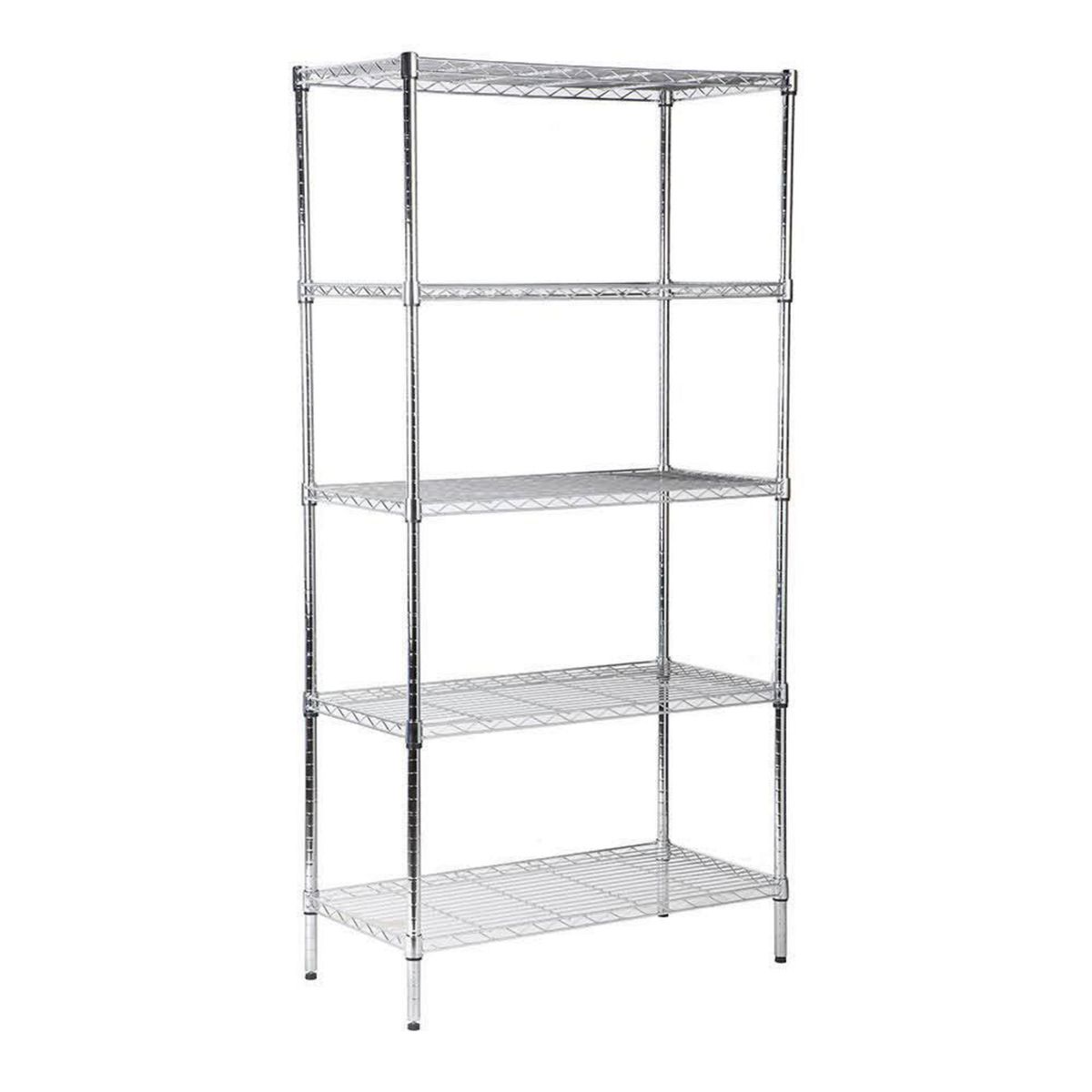 AUTORODEC - Estante Acero 5 Nivel(es) 90x180x45 cm Cromado