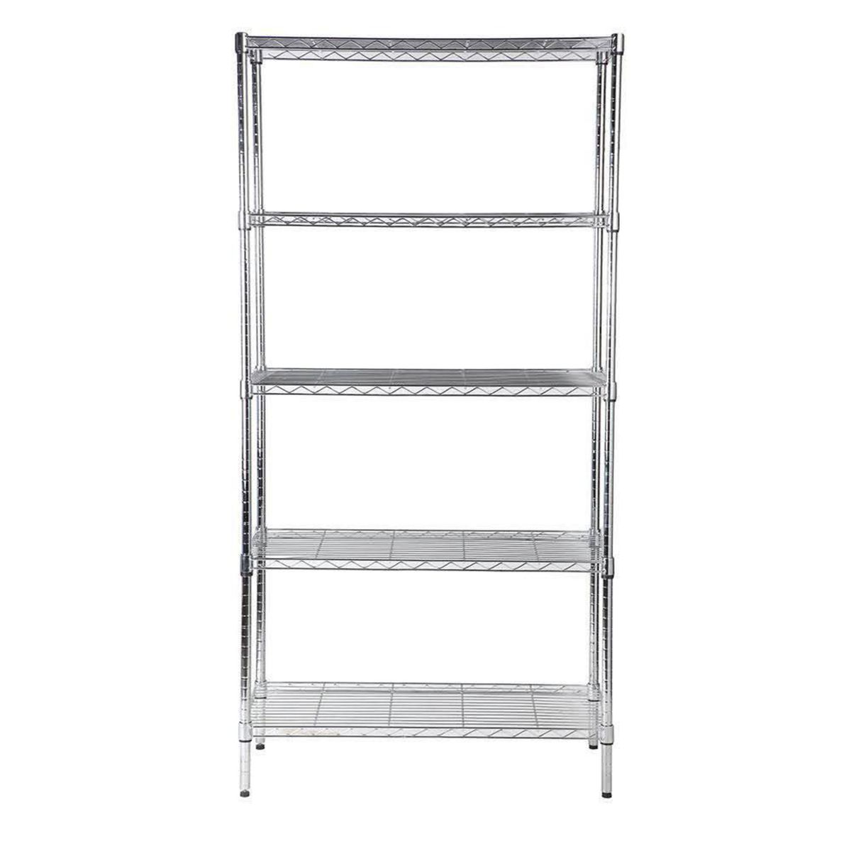 AUTORODEC - Estante Acero 5 Nivel(es) 90x180x45 cm Cromado