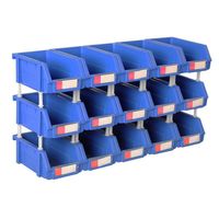 Cajas Organizadoras x 15 Unidades 10x7,5x16 cm Azul