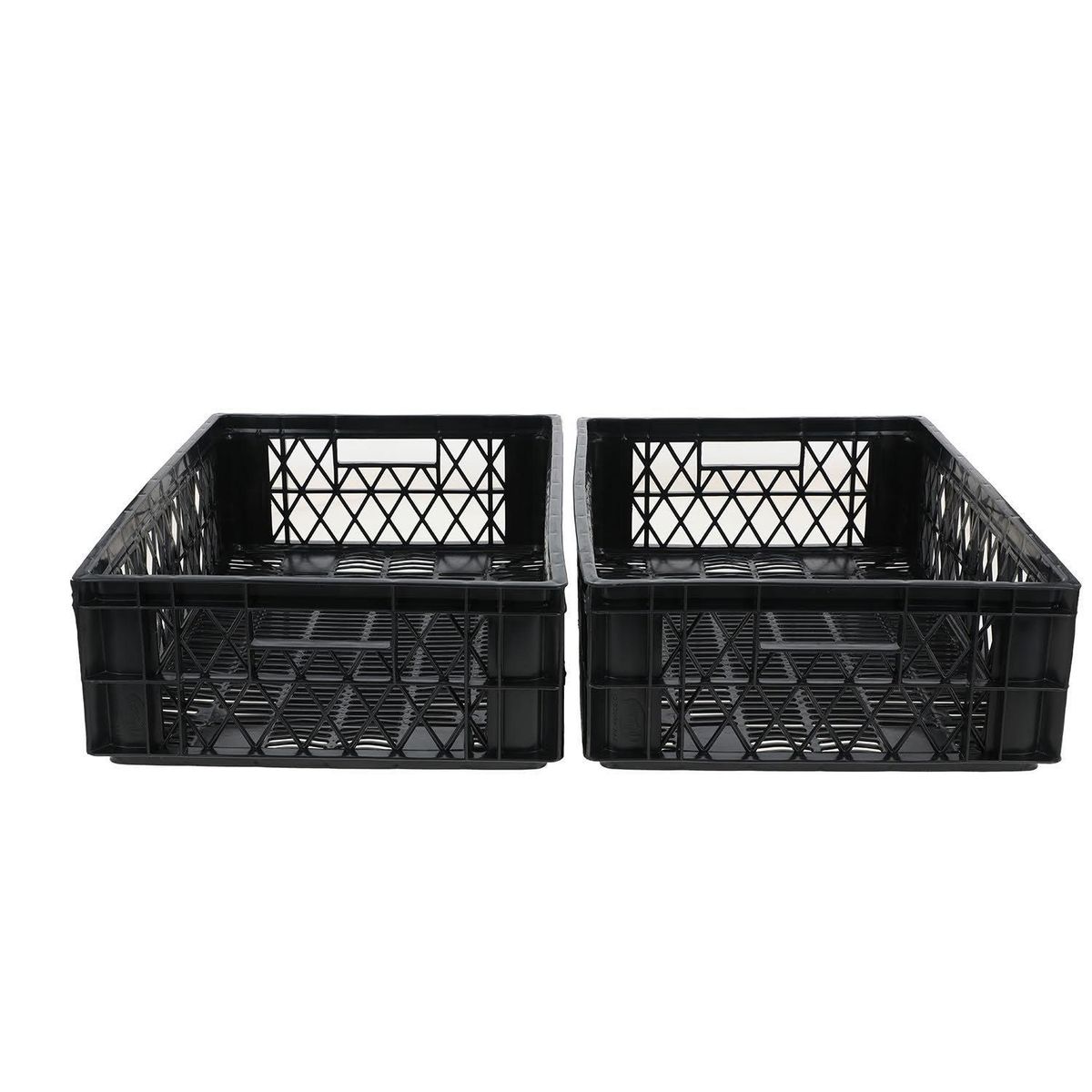 AUTORODEC - Pack de 2 Cajas Polleras 40x17x60 cm Negro
