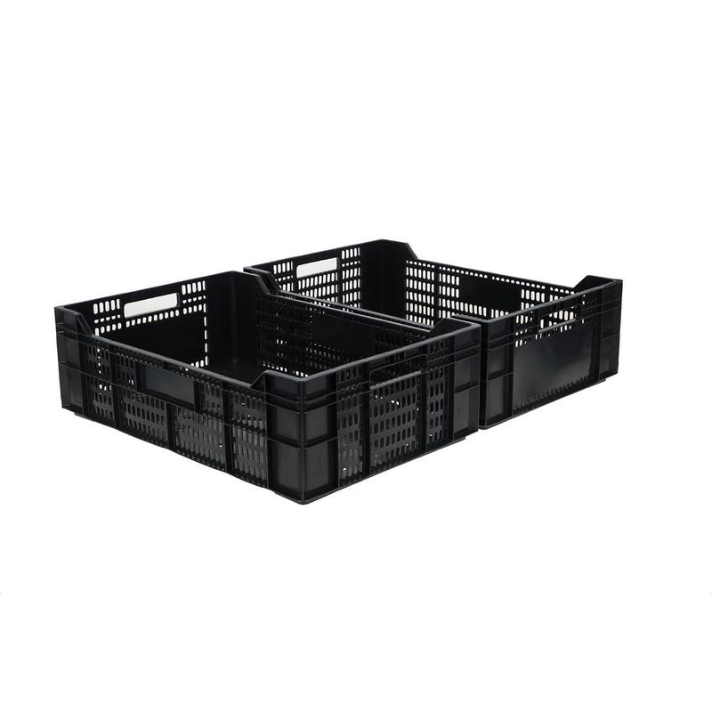 AUTORODEC - Pack de 2 Cajas Cosecheras 40x19x60 cm Negra