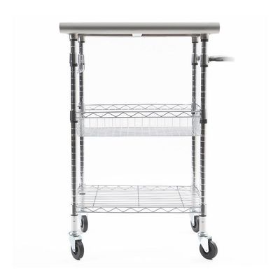 Imagen 2 del producto Carro cocina de 3 niveles 61x51x94 cm superficie de acero inoxidable