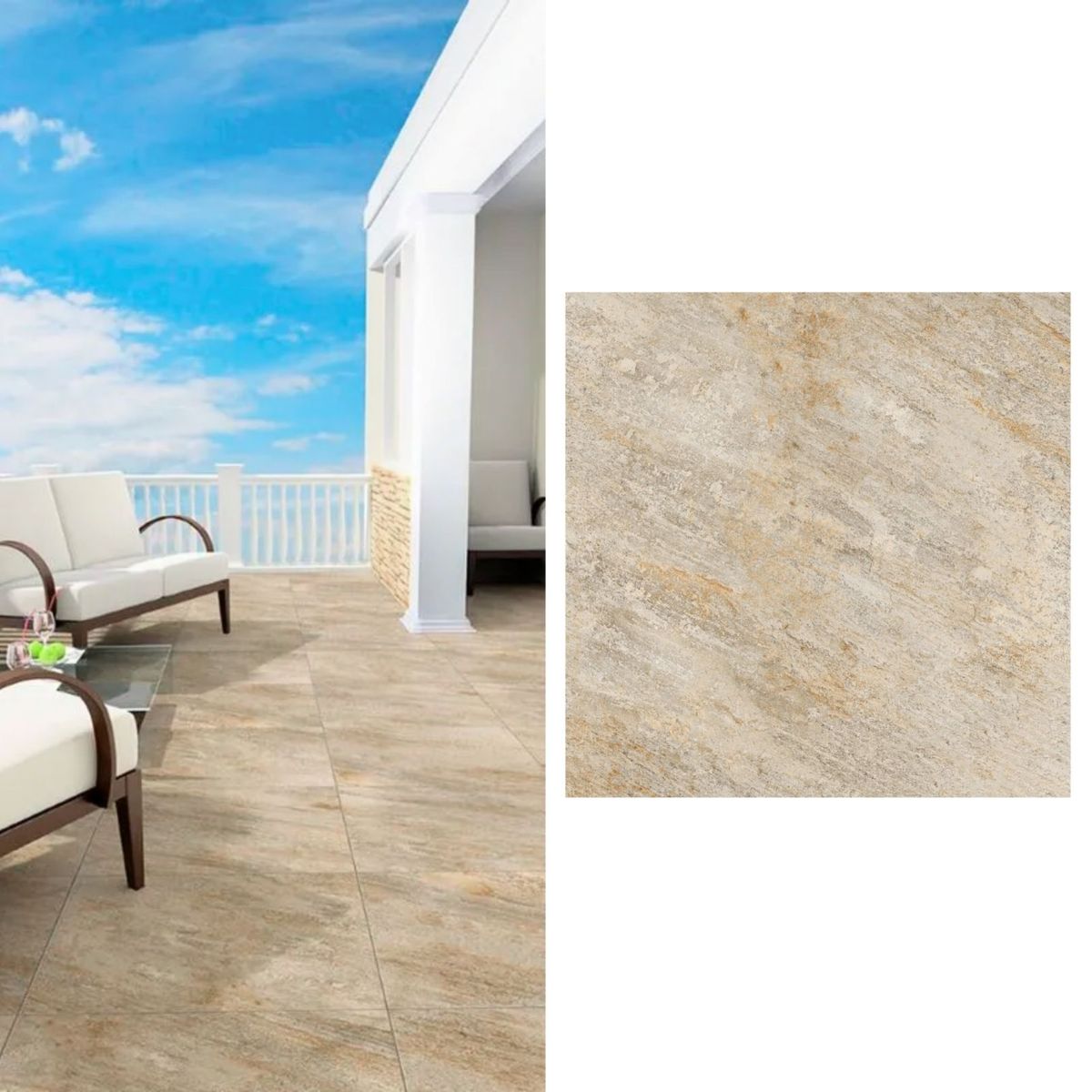 ANGELGRES - Cerámica 60x60 cm Rusty Marrón 2.52 m2