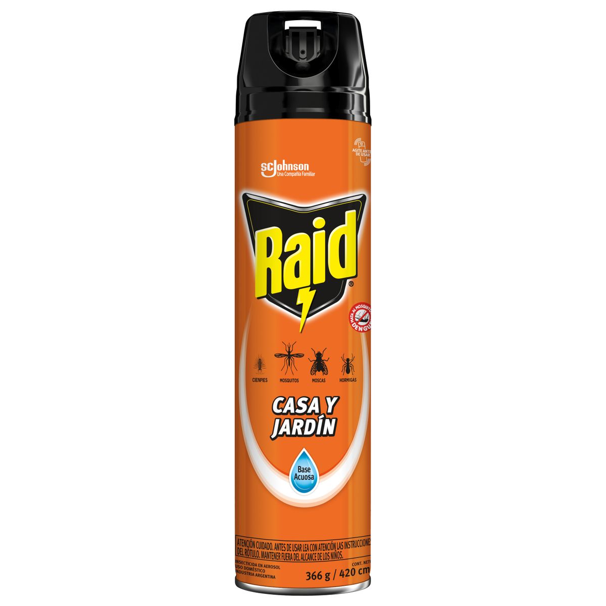 RAID - Insecticida casa y jardin 420 ml