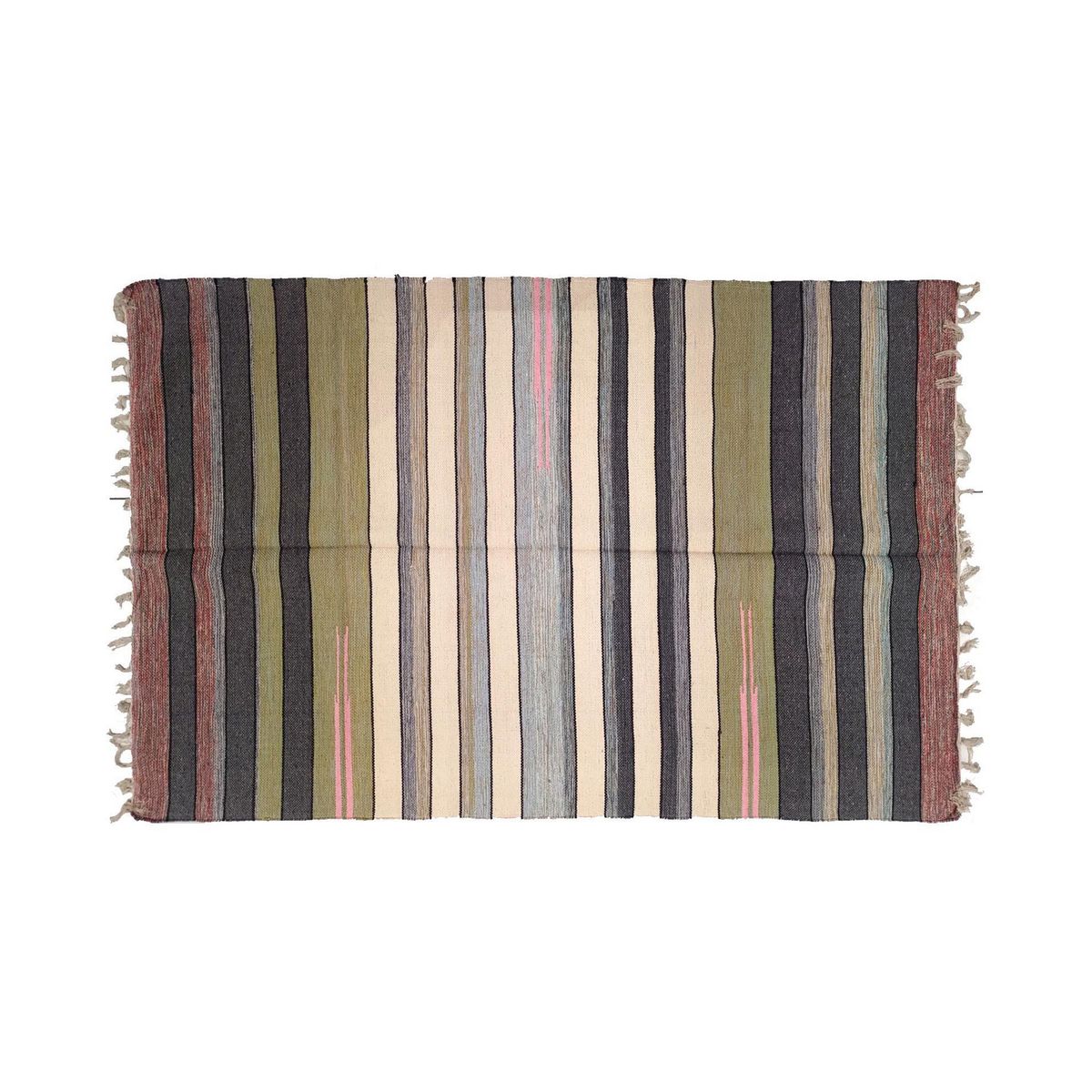 RONDA - Alfombra Dhurries 120x180 cm Multicolor