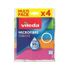 VILEDA - Pack de Paños Multiuso 4 Unidades Limpieza Hogar
