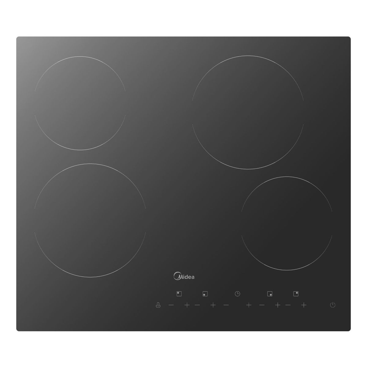 MIDEA - Encimera Vitrocerámica 4 Platos Black MC-6F6005R242