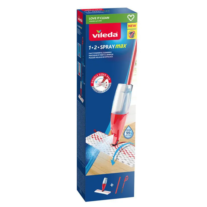 VILEDA - Mopa Vileda 1-2 Spray Box Limpieza de Pisos con Pulverizador
