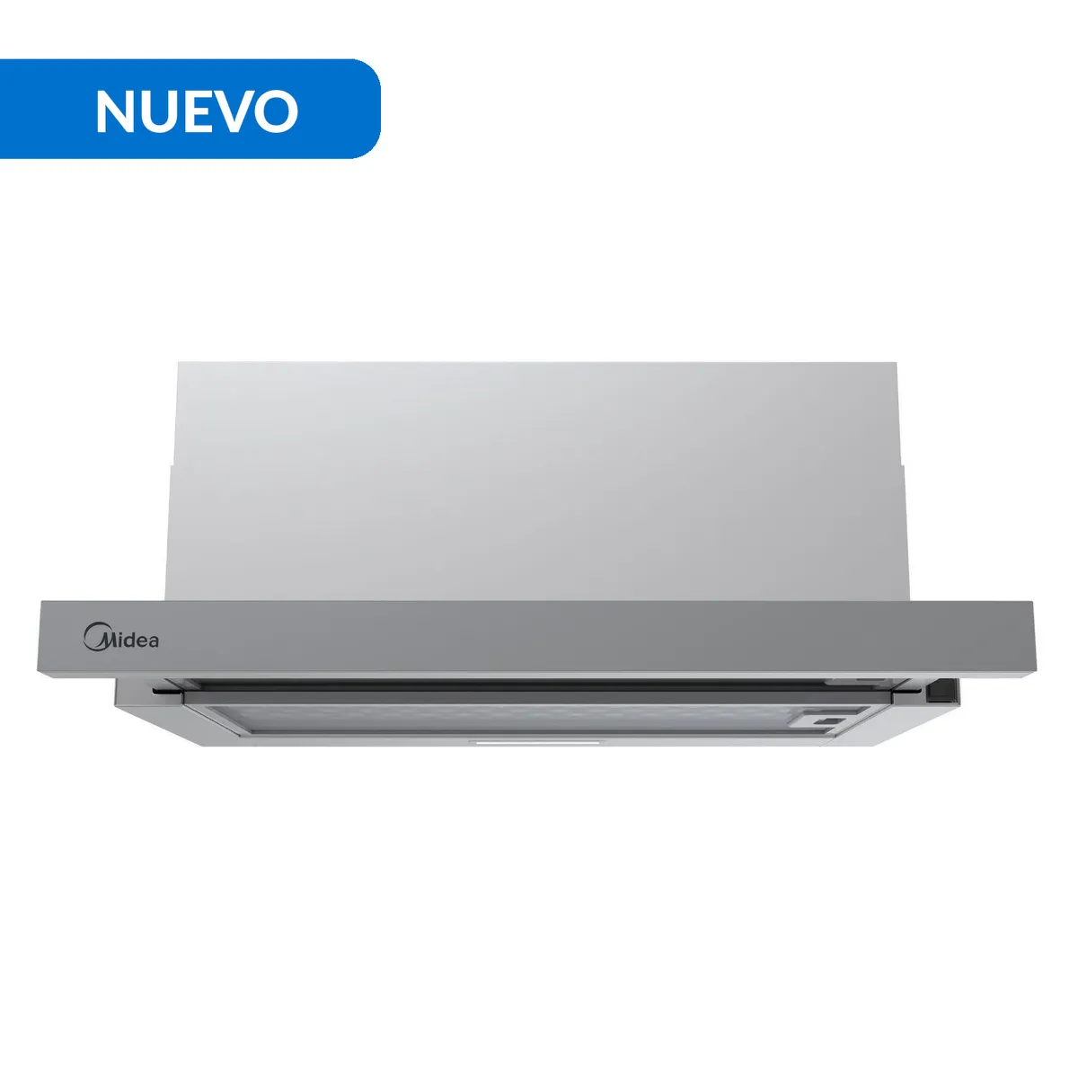 MIDEA - Campana Convencional 59.5 cm Silver MH60L07EM21SB-CL