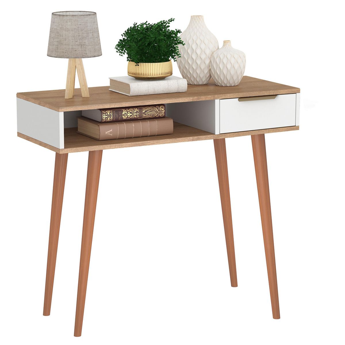 MOBILFRANK - Arrimo RA22 Miel y blanco 90x36x78 cm