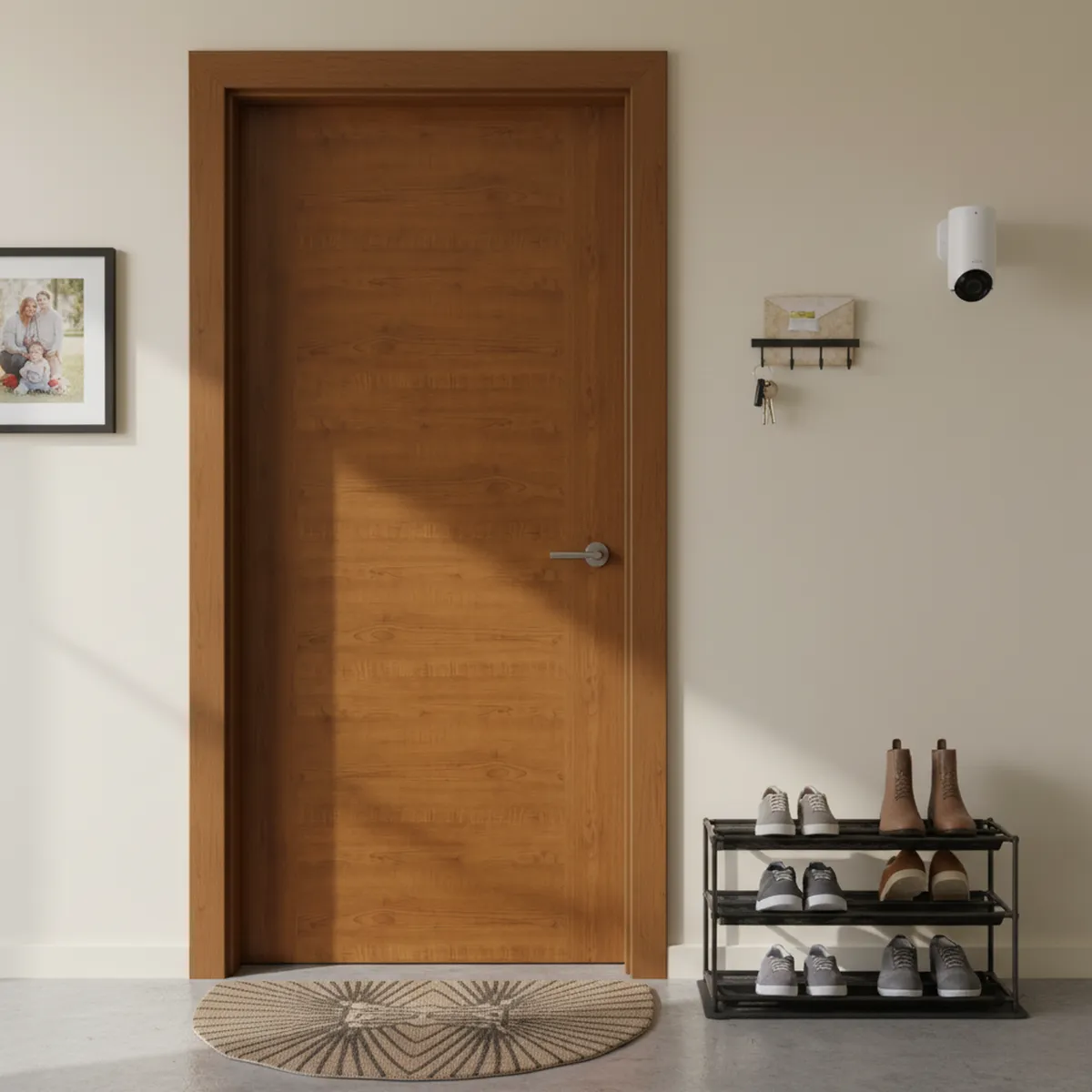 HOLZTEK - Puerta Madera Nativa Foil Café