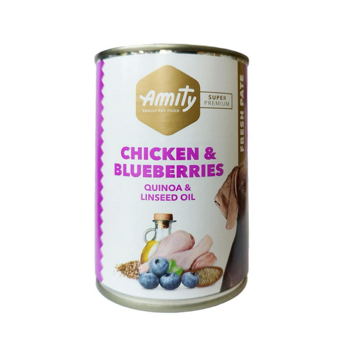 AMITY - Alimento húmedo para Perro Adulto Pollo-atún 0.4 kg