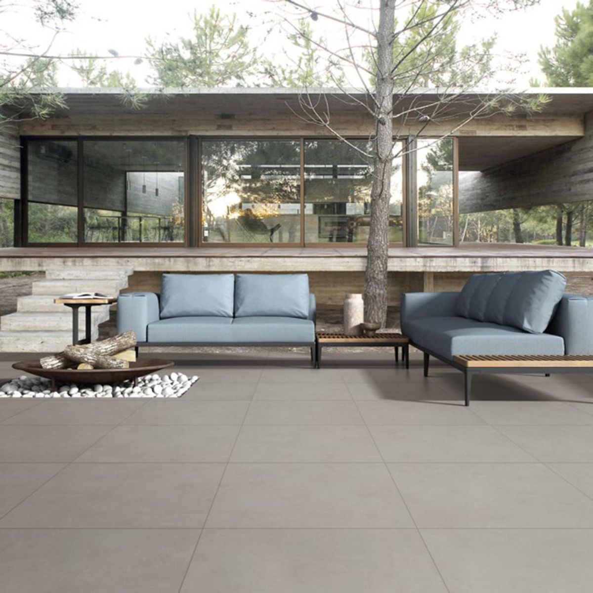 STRETTO - Gres porcelánico 120x60 cm Element Grey 1.44 m2