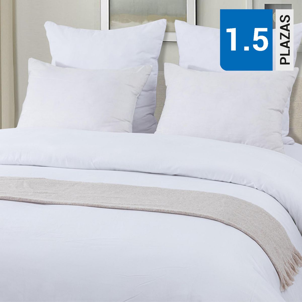 HEBRA - Manta Barcelona 1.5 plazas Beige