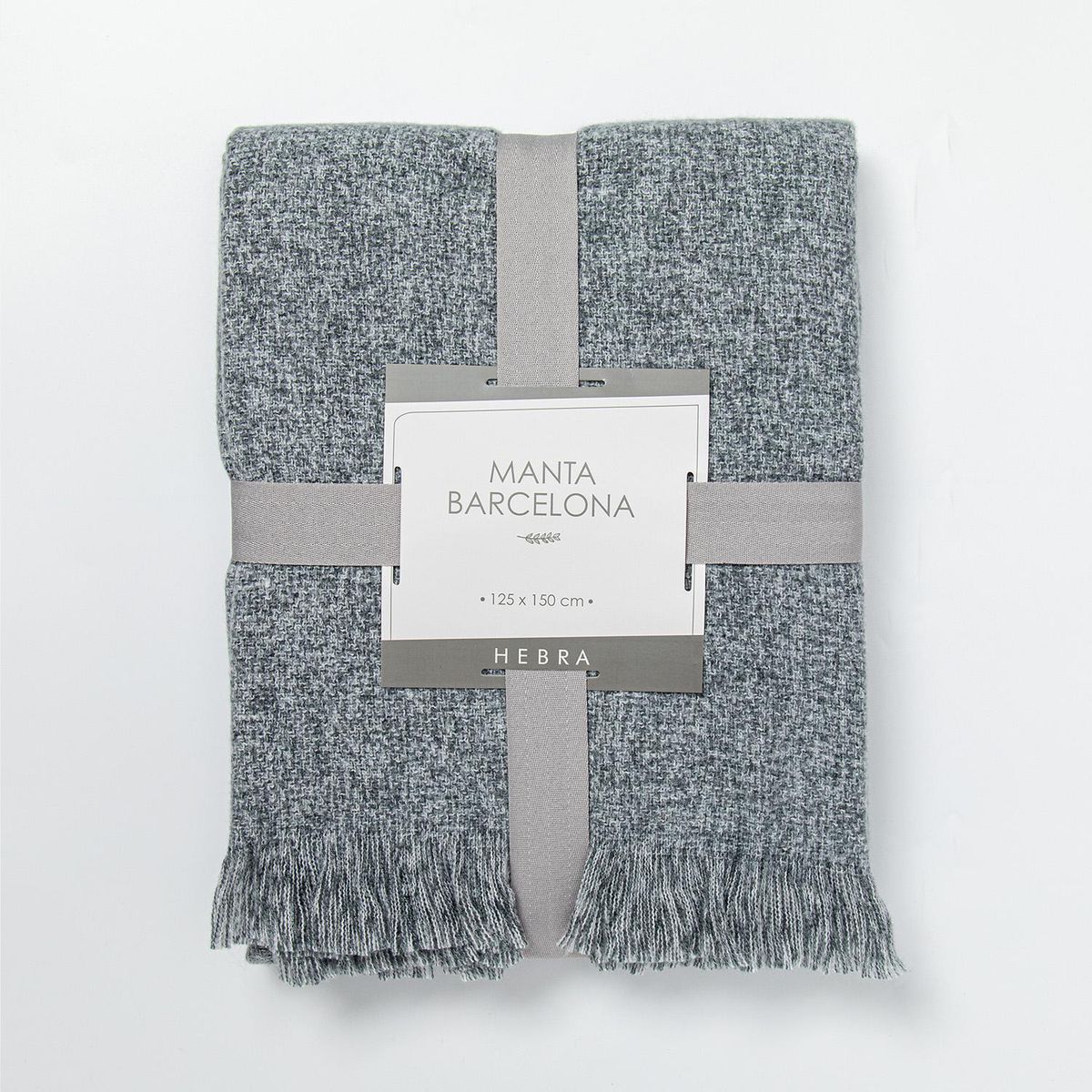 HEBRA - Manta Barcelona 1.5 plazas Gris
