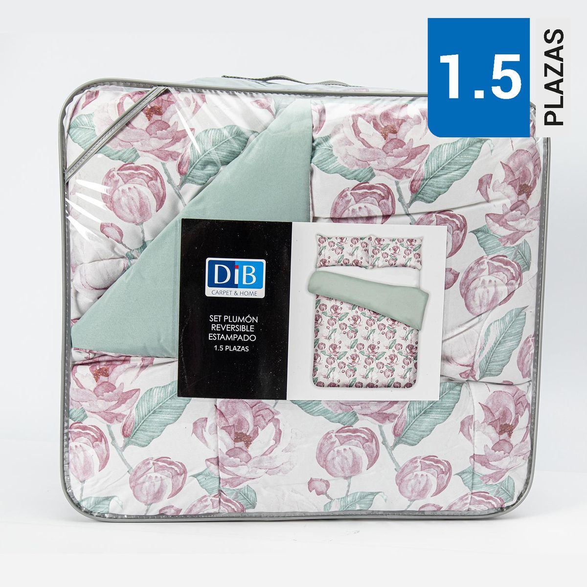 DIB - Plumón Floral Rosa