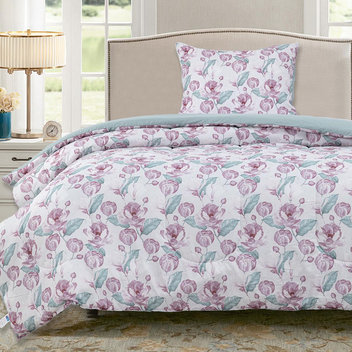 DIB - Plumón Floral Rosa