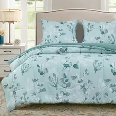 DIB - Plumón Estampado Verde 2 plazas