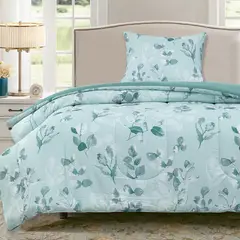 DIB - Plumón Estampado Verde 1.5 plazas