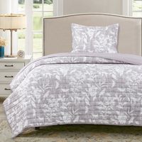 Quilt Flores Gris