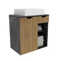 Mueble Baño Mármol Lunar/ Almendra 60x61.5x38.7 cm