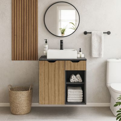 Imagen 2 del producto Mueble Baño Mármol Lunar/ Almendra 60x61.5x38.7 cm