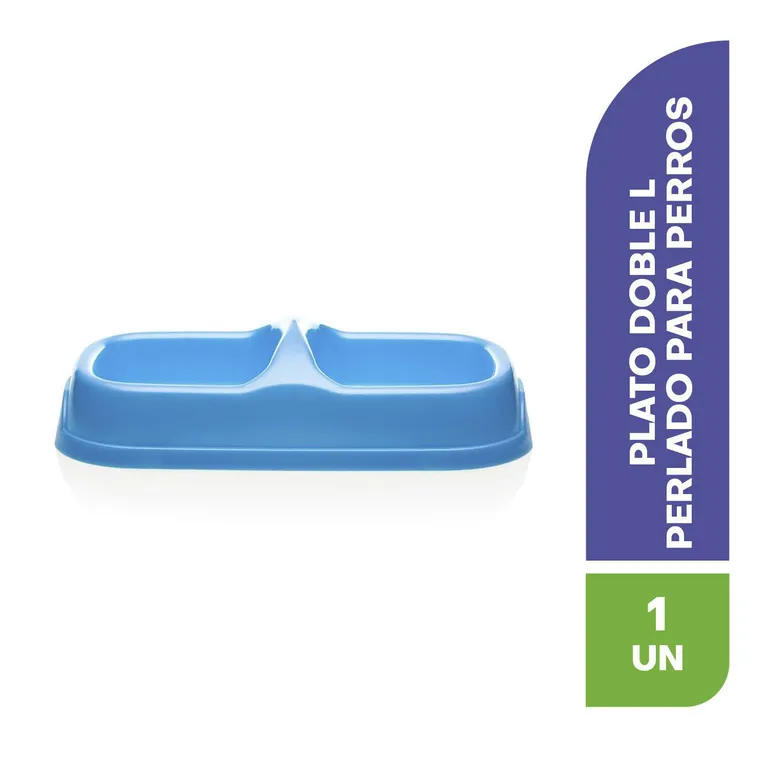 Plato doble para perros