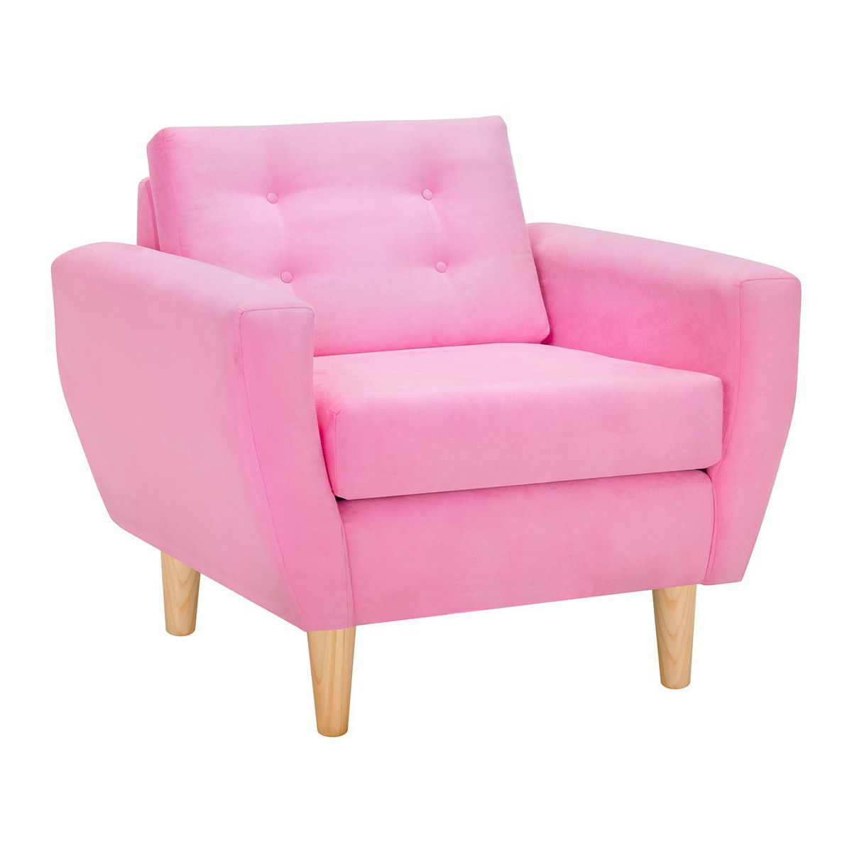 BODEVIR - Sillón 1 cuerpo BOTE 1C 95x80x83 cm Rosado