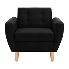 BODEVIR - Sillón 1 cuerpo BOTE 1C 95x80x83 cm Negro