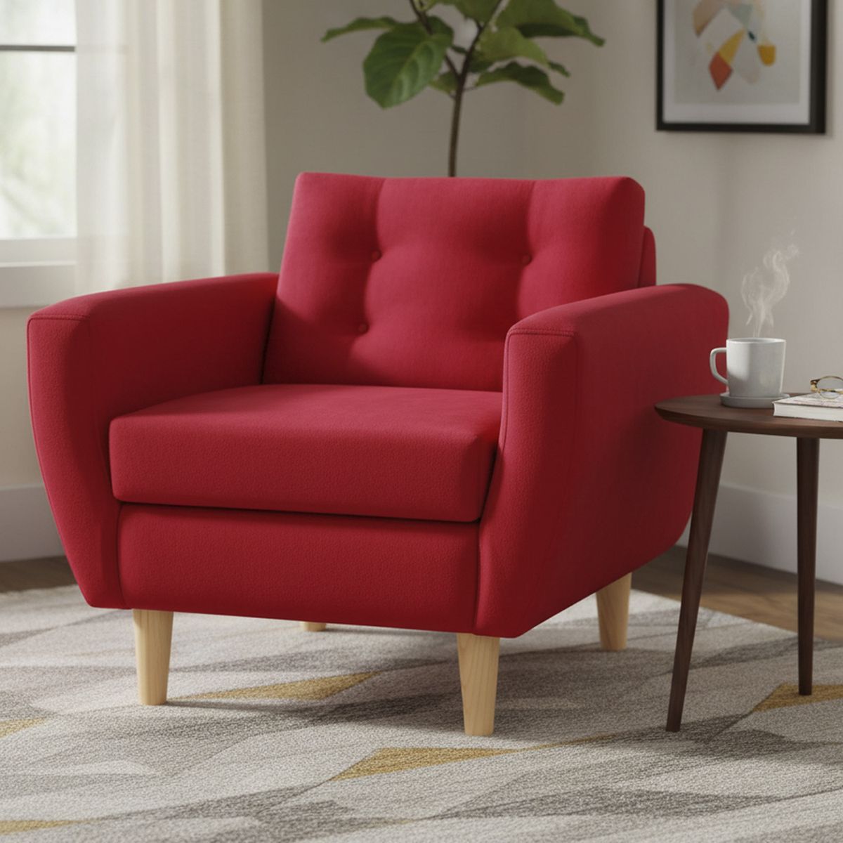 BODEVIR - Sillón 1 cuerpo BOTE 1C 95x80x83 cm Rojo