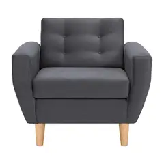 BODEVIR - Sillón 1 cuerpo BOTE 1C 95x80x83 cm Gris
