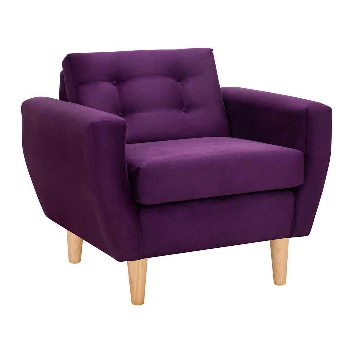 BODEVIR - Sillón 1 cuerpo BOTE 1C 95x80x83 cm Morado