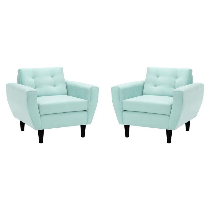 BODEVIR - Set de 2 sillones 1 cuerpo BOTE 1C 95x80x83 cm Verde Agua