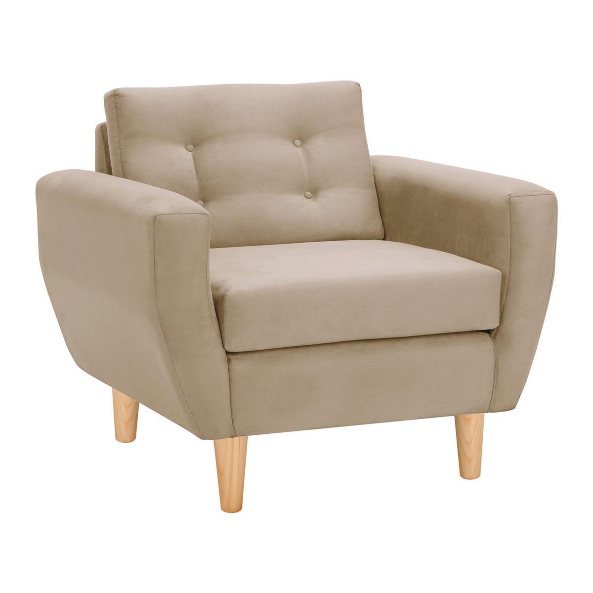 BODEVIR - Sillón 1 cuerpo BOTE 1C 95x80x83 cm Beige