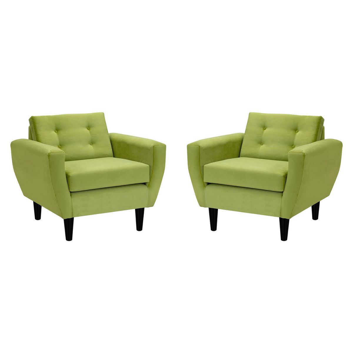 BODEVIR - Set de 2 sillones 1 cuerpo BOTE 1C 95x80x83 cm Pistacho