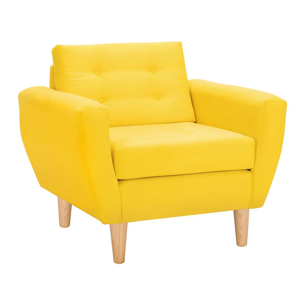BODEVIR - Sillón 1 cuerpo BOTE 1C 95x80x83 cm Amarillo