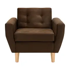 BODEVIR - Sillón 1 cuerpo BOTE 1C 95x80x83 cm Chocolate