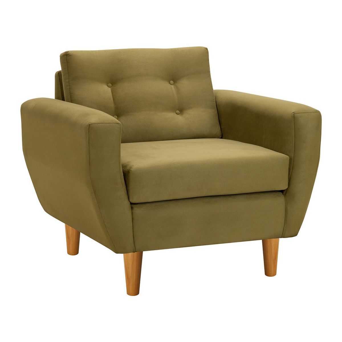 BODEVIR - Sillón 1 cuerpo BOTE 1C 95x80x83 cm Verde Musgo