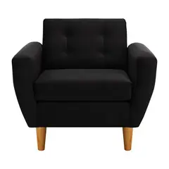 BODEVIR - Sillón 1 cuerpo BOTE 1C 95x80x83 cm Negro