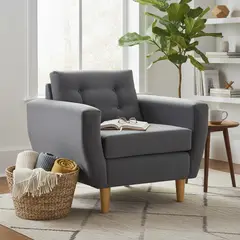 BODEVIR - Sillón 1 cuerpo BOTE 1C 95x80x83 cm Gris