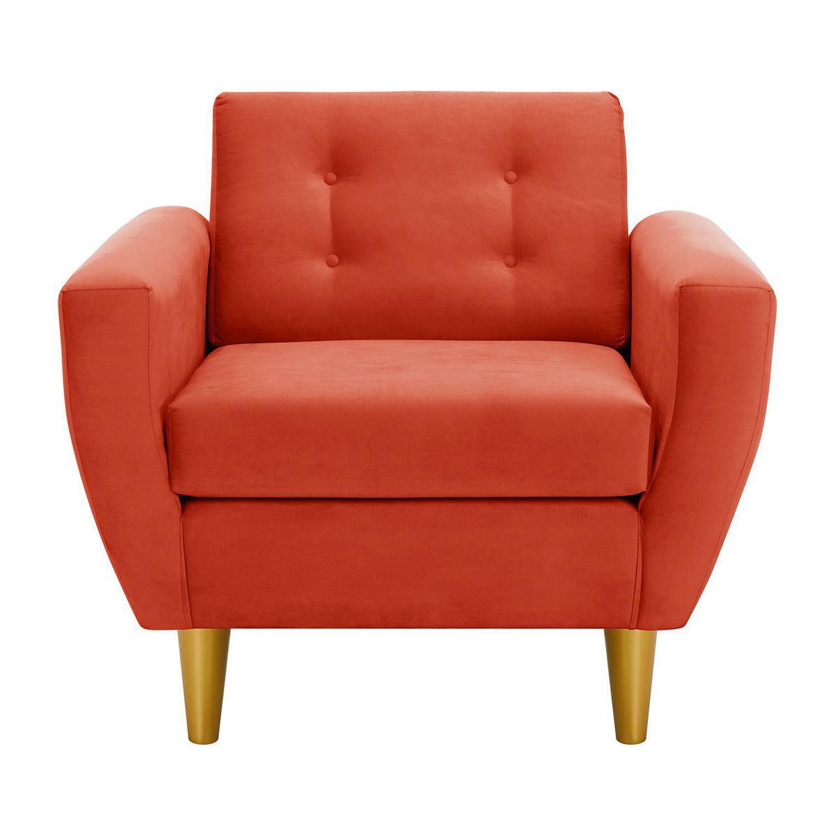 BODEVIR - Set de 2 sillones 1 cuerpo BOTE 1C 95x80x83 cm Naranja