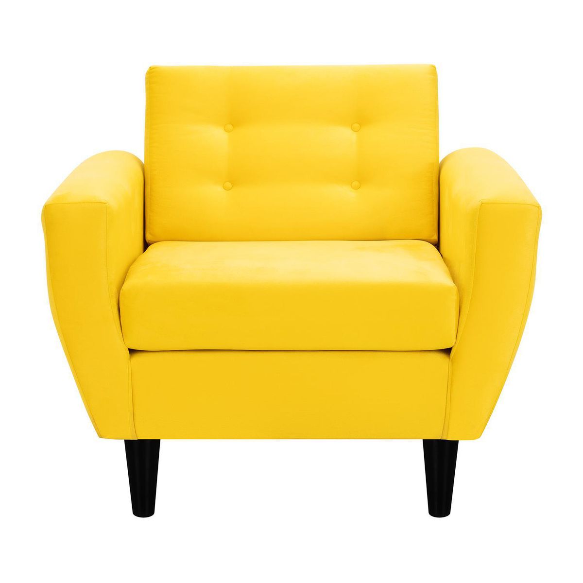 BODEVIR - Set de 2 sillones 1 cuerpo BOTE 1C 95x80x83 cm Amarillo