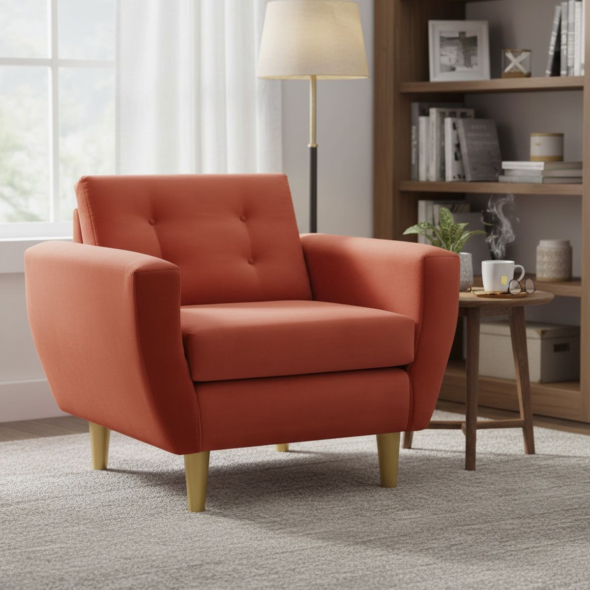 BODEVIR - Sillón 1 cuerpo BOTE 1C 95x80x83 cm Naranja