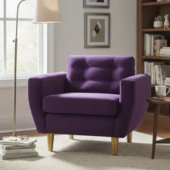 BODEVIR - Sillón 1 cuerpo BOTE 1C 95x80x83 cm Morado