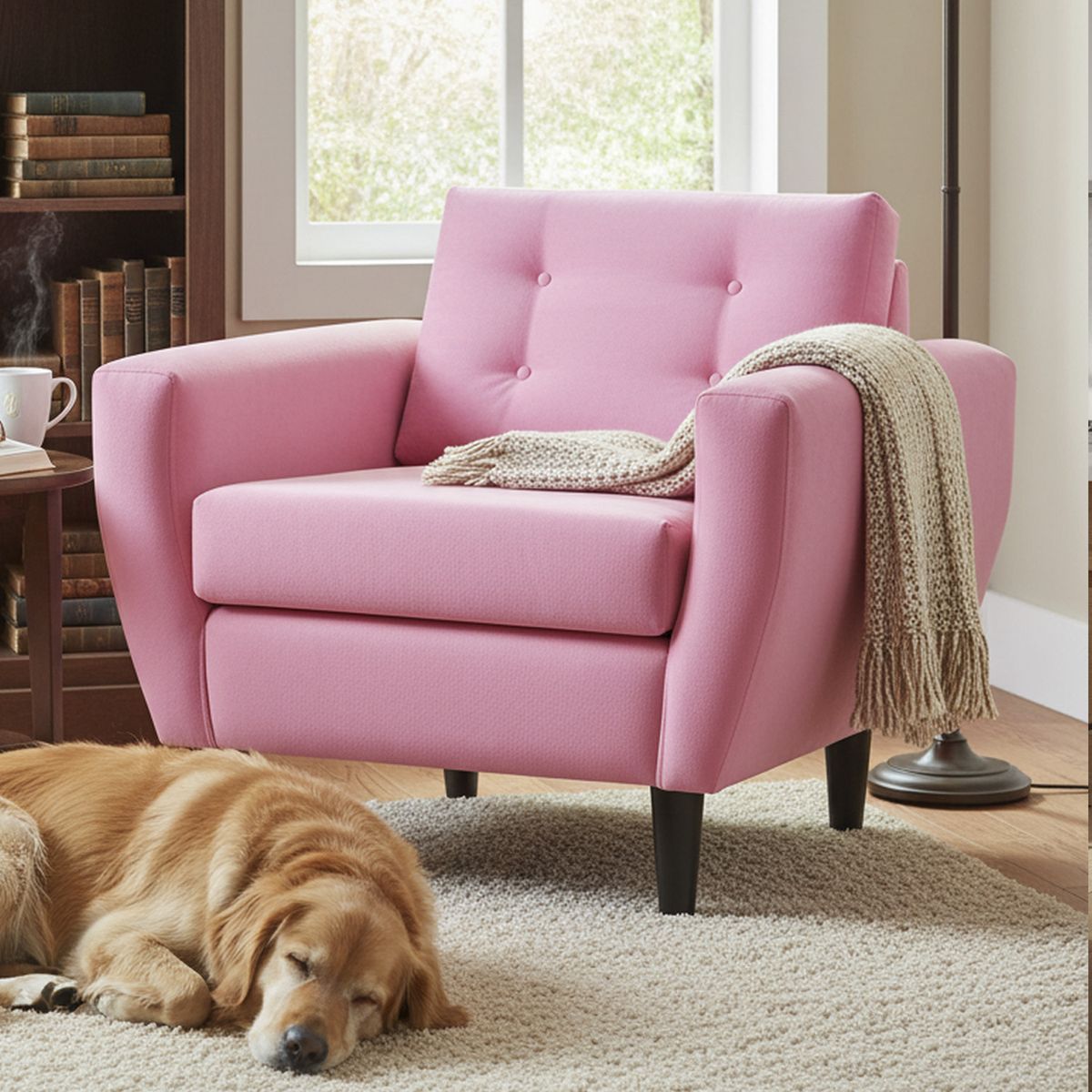 BODEVIR - Sillón 1 cuerpo BOTE 1C 95x80x83 cm Rosado
