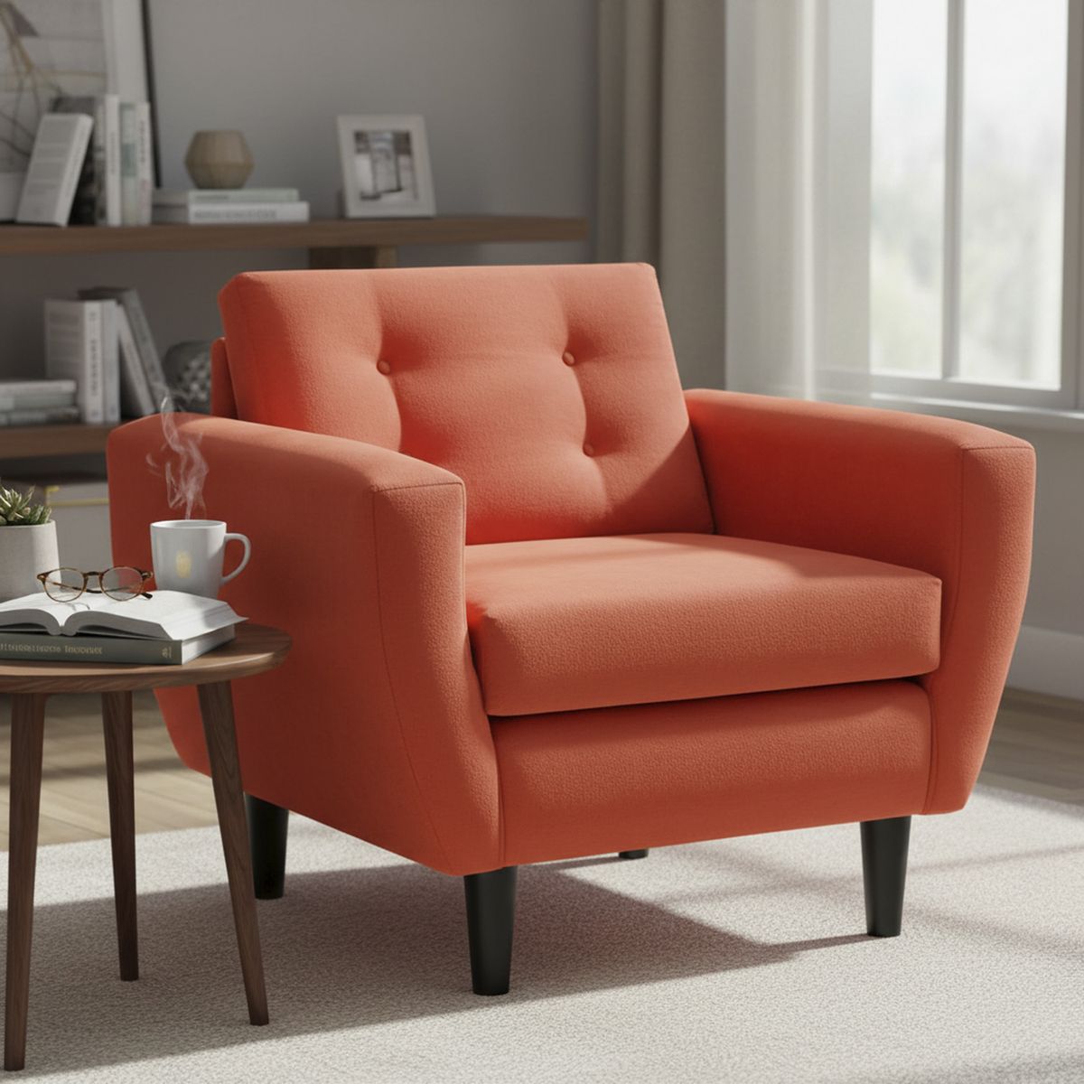 BODEVIR - Sillón 1 cuerpo BOTE 1C 95x80x83 cm Naranja